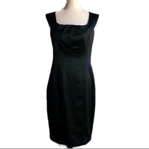 Limited Black Satin Sleeveless Dress-Sz 6